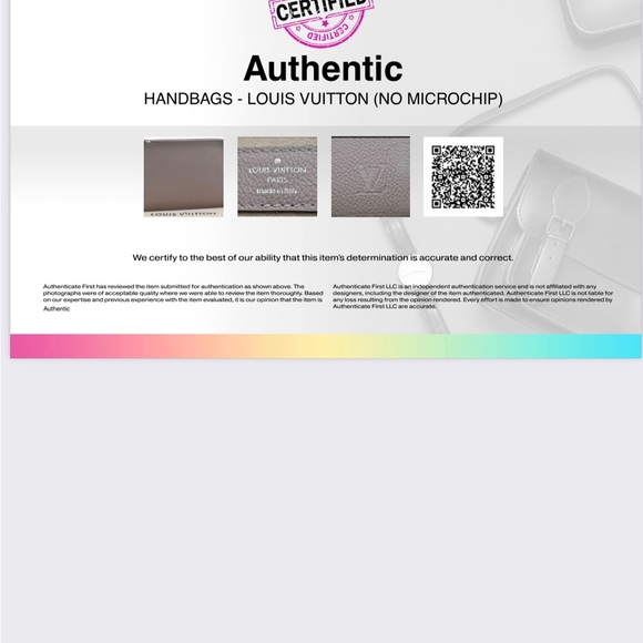 SOLD Authentic Louis Vuitton Taurillon Pochette Jules Clutch Bag Gray/Taupe - Picture 9 of 11